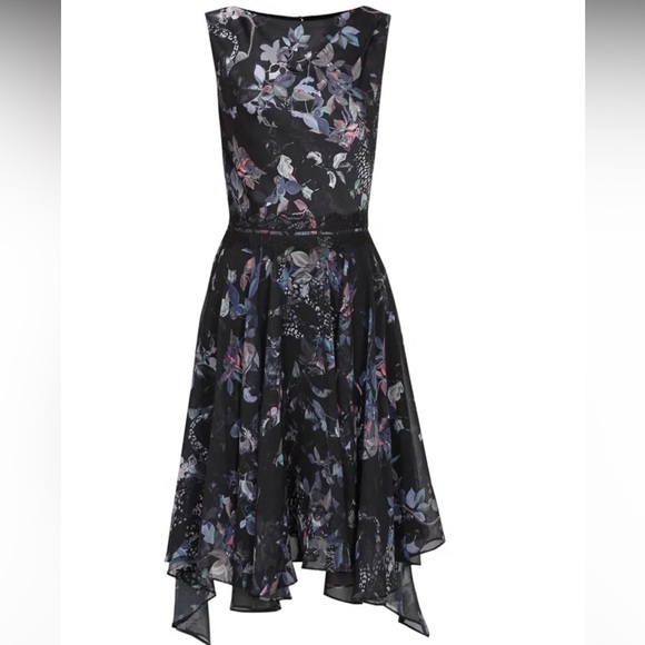 Reiss Peony Multi Printed Dress Size 2 - Picture 4 of 10